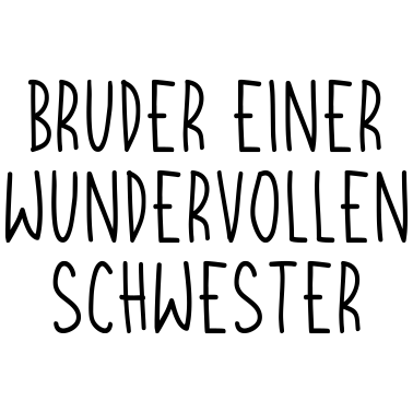Motiv Geschwister - Bruder - Schwester - Geschenkidee