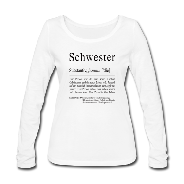 Geschenkidee Schwester Langarmshirt - Schwester Geschwister Familie Geschenkidee