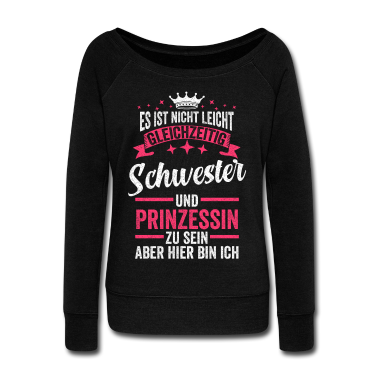 Geschenkidee Schwester Langarmshirt - Schwester Geschwister Prinzessin Geschenkidee