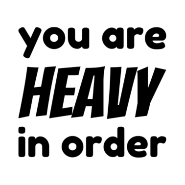 Motiv Du bist schwer in Ordnung Denglisch Geschenkidee