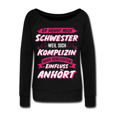 Geschenkidee Schwester Langarmshirt - Schwester Komplizin Geschwister Geschenkidee