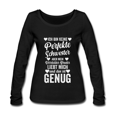 Geschenkidee Schwester Langarmshirt - Schwester Geschwister Familie Geschenkidee