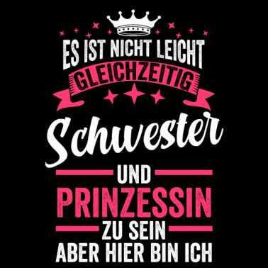 Motiv Schwester Geschwister Prinzessin Geschenkidee