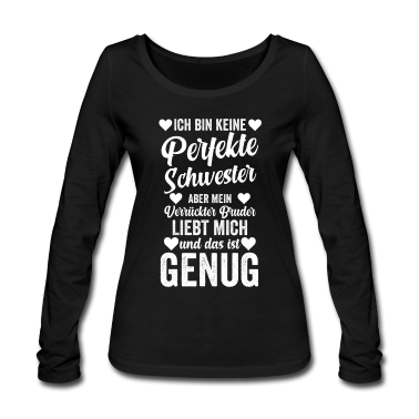 Geschenkidee Schwester Langarmshirt - Schwester Geschwister Familie Geschenkidee