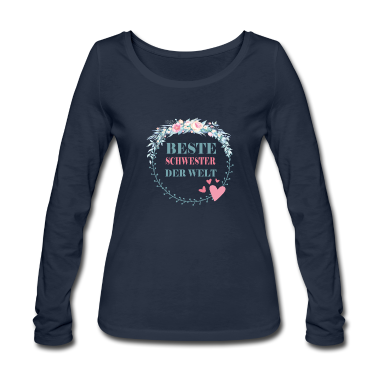 Geschenkidee Schwester Langarmshirt - Beste Schwester der Welt Geschenkidee