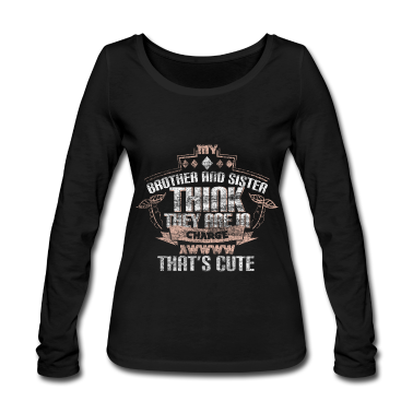 Geschenkidee Schwester Langarmshirt - Geschwister Bruder Schwester Geschenkidee