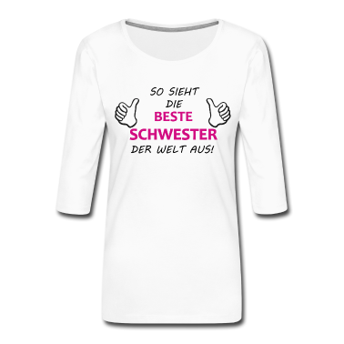 Geschenkidee Schwester Langarmshirt - Beste Schwester der Welt Geschenkidee