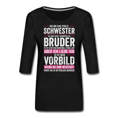 Geschenkidee Schwester Langarmshirt - Schwester Bruder Geschwister Geschenkidee