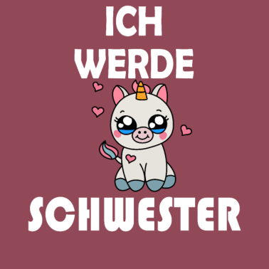 Motiv Ich werde Schwester Einhorn Shirt für Kinder