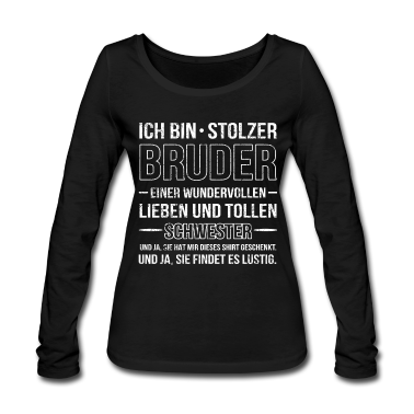 Geschenkidee Schwester Langarmshirt - Bruder Schwester Geschenkidee Stolzer