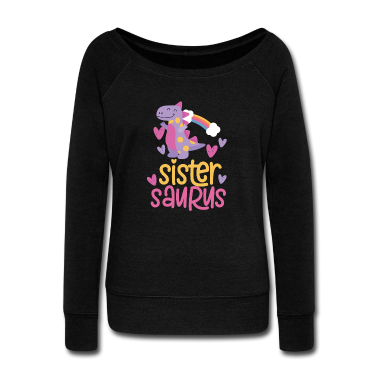 Geschenkidee Schwester Langarmshirt - Schwester Saurus Geschenkidee für Kinder