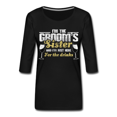 Geschenkidee Schwester Langarmshirt - Schwester des Bräutigams Familie Geschenkidee