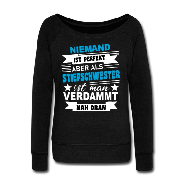 Geschenkidee Schwester Langarmshirt - Stiefschwester Schwester Spruch Geschenkidee