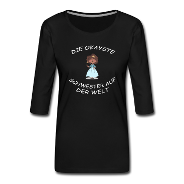 Geschenkidee Schwester Langarmshirt - Schwester Prinzessin Geschenk Geschenkidee Krone