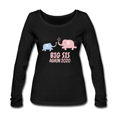 Geschenkidee Schwester Langarmshirt - Elefant Schwester Geschwister Geschenkidee