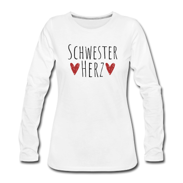 Geschenkidee Schwester Langarmshirt - Schwesterherz Geschenk Schwestern