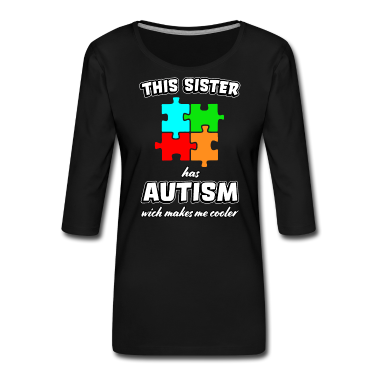 Geschenkidee Schwester Langarmshirt - Autismus Autistin Mädchen Schwester Geschenkidee