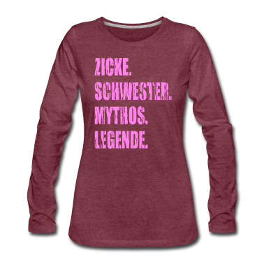 Geschenkidee Schwester Langarmshirt - Kleine Schwester Nervensäge Lustige Geschenkidee