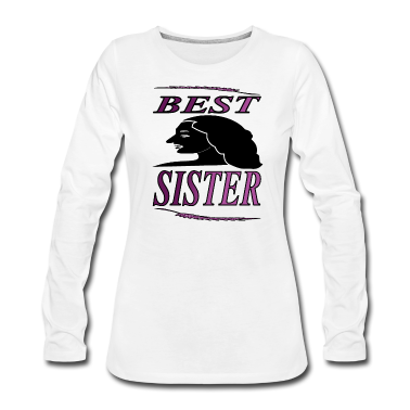 Geschenkidee Schwester Langarmshirt - beste Schwester große Schwester kleine Schwester