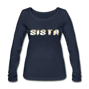 Geschenkidee Schwester Langarmshirt - Sista Schwester Geschenkidee Geschwister Spruch