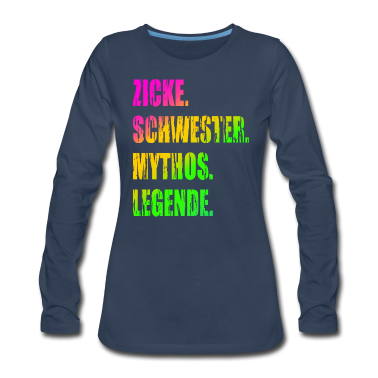 Geschenkidee Schwester Langarmshirt - Kleine Schwester Nervensäge Lustige Geschenkidee