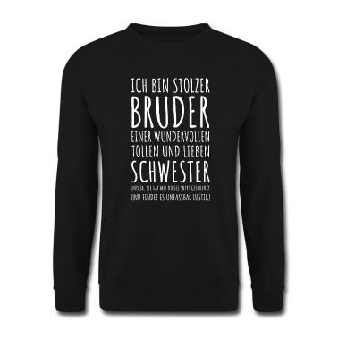 Geschenkidee Schwester Pullover - Stolzer Bruder Geschwister Geschenkidee Schwester