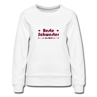Geschenkidee Schwester Pullover - Beste Schwester der Welt | Geschenk Schwester