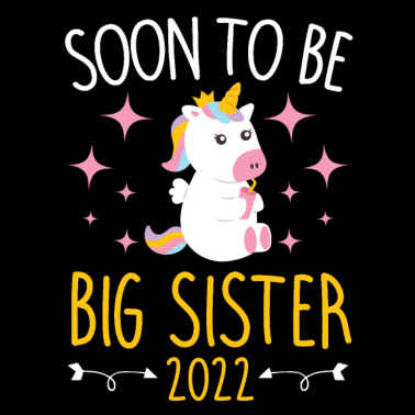 Motiv Werde Große Schwester 2022 Einhorn