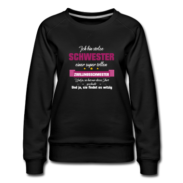 Geschenkidee Schwester Pullover - Zwillingsschwester Schwester Geschenkidee