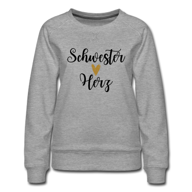 Geschenkidee Schwester Pullover - Schwester Herz Geschenk Schwestern