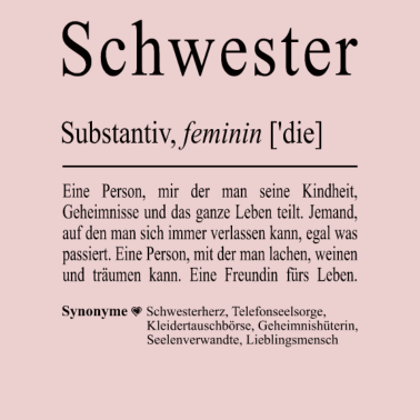 Motiv Schwester Geschwister Familie Geschenkidee