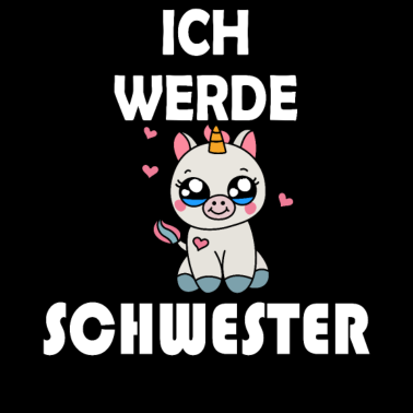 Motiv Ich werde Schwester Einhorn Shirt für Kinder