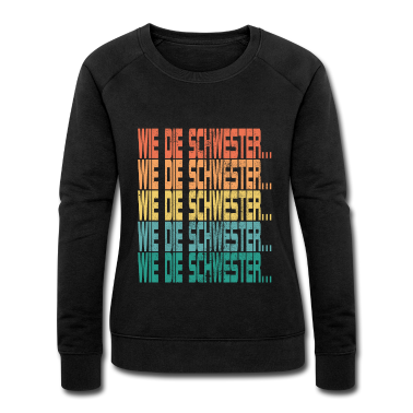 Geschenkidee Schwester Pullover - So der Schwester Retro lustig Spruch Geschenkidee