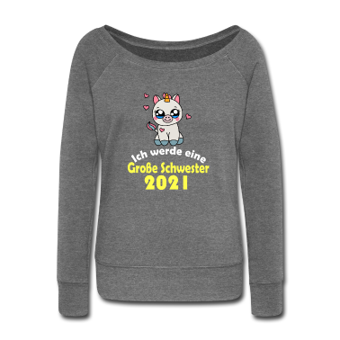 Geschenkidee Schwester Pullover - Große Schwester 2021 Einhorn