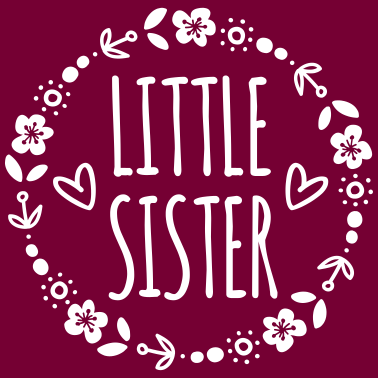 Motiv Kleine Schwester Geschenkidee Schwestern Herz süß