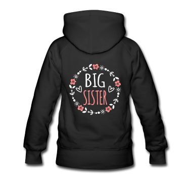 Geschenkidee Schwester Hoodie - Große Schwester Geschenkidee Schwestern Herz süß