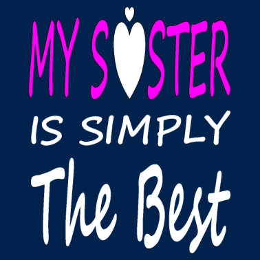 Motiv beste Schwester coole Schwester Geschenkidee