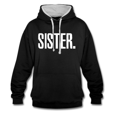 Geschenkidee Schwester Hoodie - Schwester - Schwester weiß, große Schwester Shirt