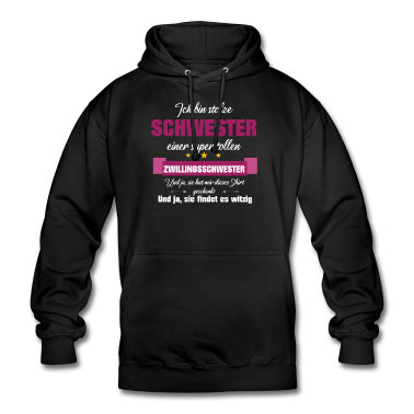 Geschenkidee Schwester Hoodie - Zwillingsschwester Schwester Geschenkidee