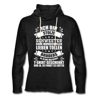 Geschenkidee Schwester Hoodie - Schwester Spruch Geschenkidee