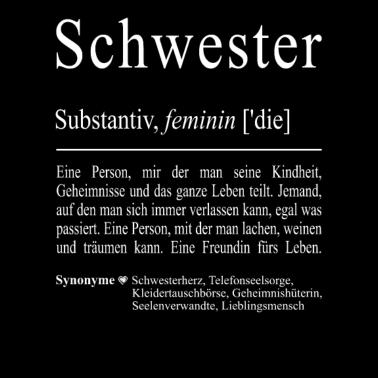 Motiv Schwester Geschwister Familie Geschenkidee