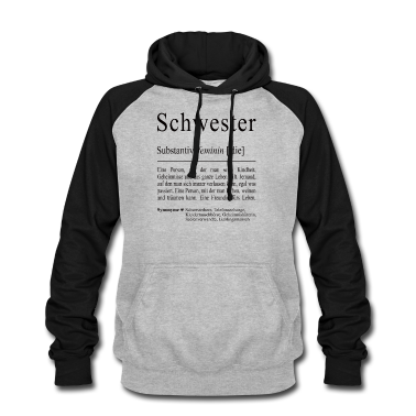 Geschenkidee Schwester Hoodie - Schwester Geschwister Familie Geschenkidee