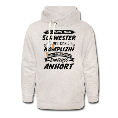 Geschenkidee Schwester Hoodie - Schwester Komplizin Geschwister Geschenkidee