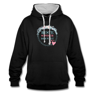 Geschenkidee Schwester Hoodie - Beste Schwester der Welt Geschenkidee