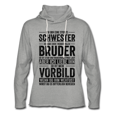 Geschenkidee Schwester Hoodie - Schwester Bruder Geschwister Geschenkidee