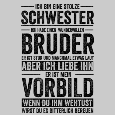 Motiv Schwester Bruder Geschwister Geschenkidee