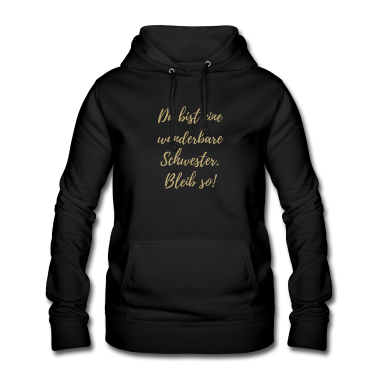 Geschenkidee Schwester Hoodie - Beste Schwester Geschenkidee