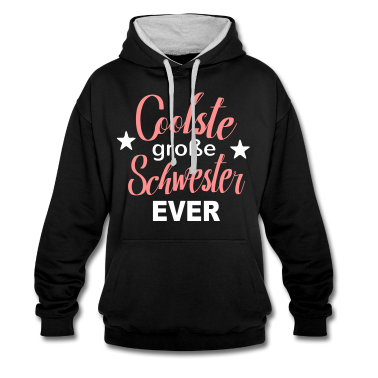 Geschenkidee Schwester Hoodie - Coolste große Schwester cooles Geschenk Bruder