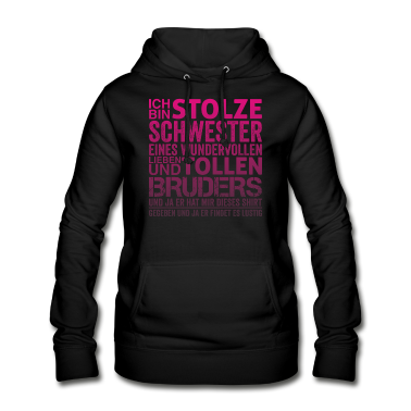 Geschenkidee Schwester Hoodie - Geschwister Bruder Schwester Geschenkidee Spruch