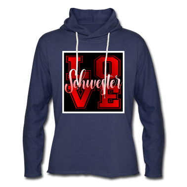 Geschenkidee Schwester Hoodie - LOVE SCHWESTER FAMILIE LIEBEN